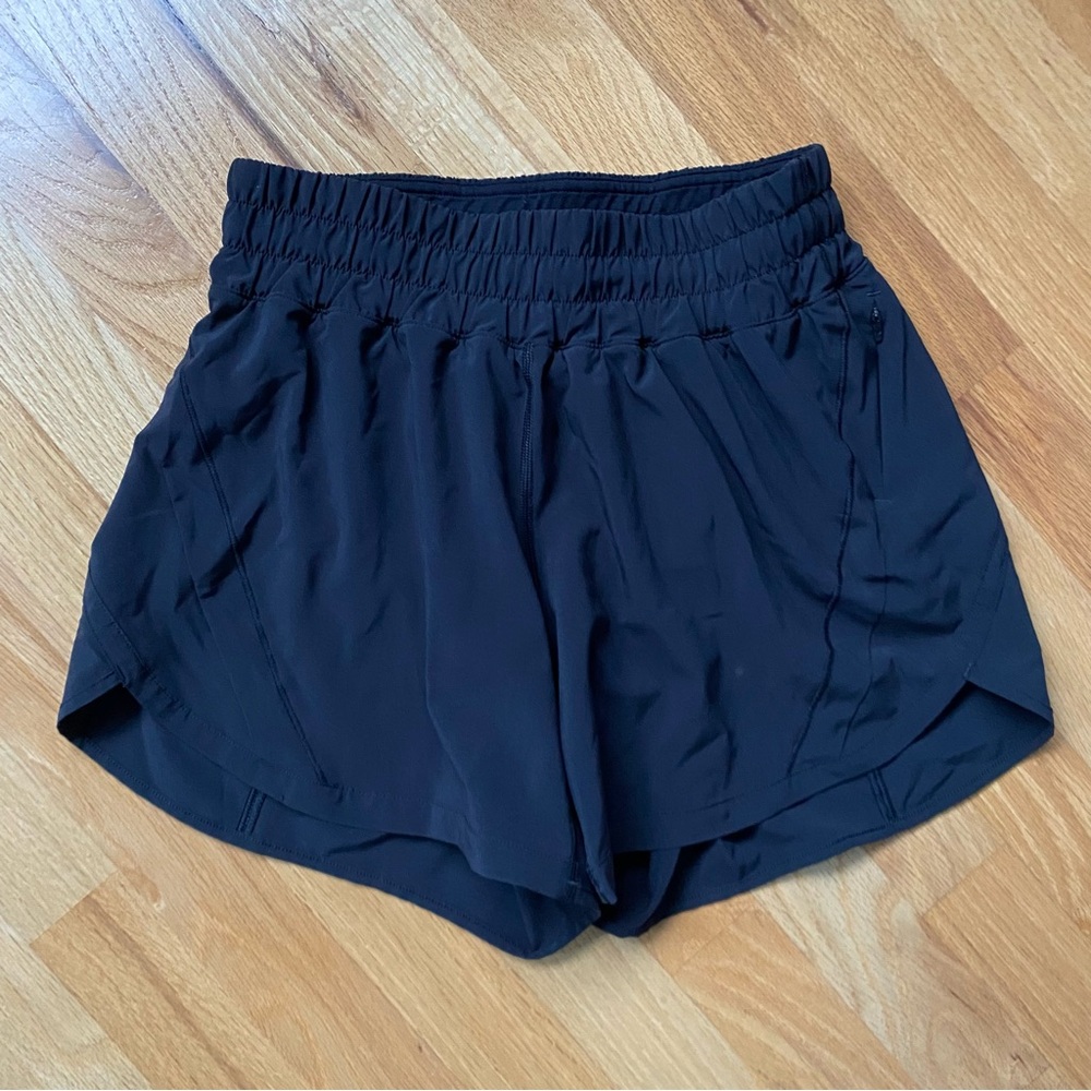 lululemon athletica NWOT Track That Short Black Athletic Shorts 5” - Picture 5 of 13